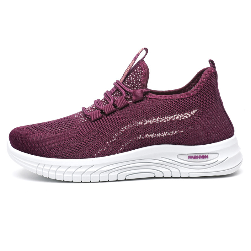 autumn shoes women 2025 new foreign trade lightweight women's sports shoes all-match middle-aged and elderly casual soft bottom women's running shoes details Picture
