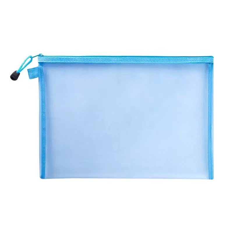 transparent mesh pencil bag large capacity zipper buggy bag only for student exams portable pencil bag stationery case wholesale Application Scenario