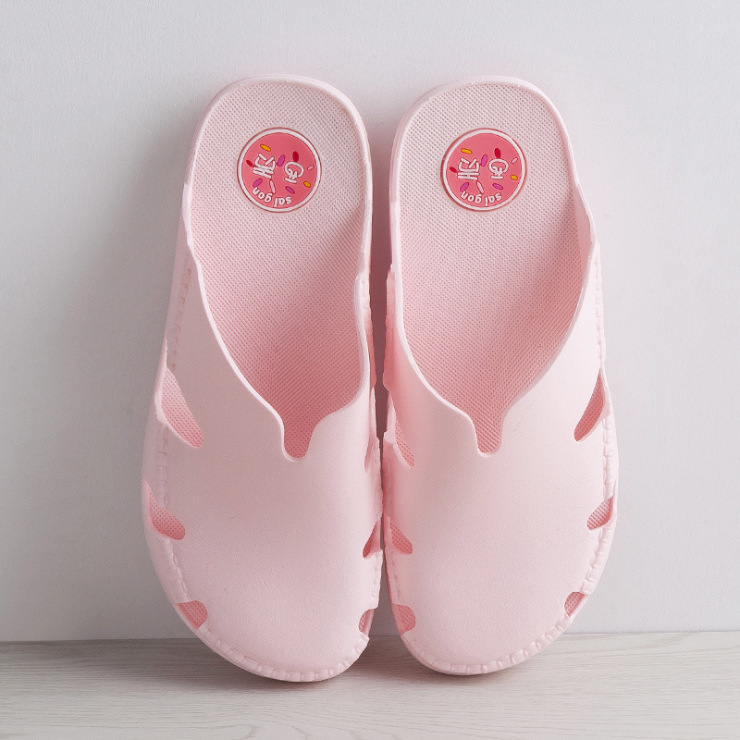 super soft vietnam latex closed-toe slippers saigon non-wear rubber women's shoes soft bottom casual non-stinky foot sandals men Item Picture