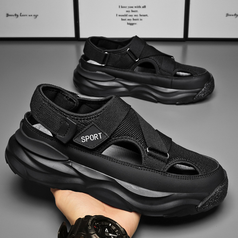sandals men's summer wear sports anti-slip wear-resistant drivers driving to work men outdoor wading beach slippers Item Picture