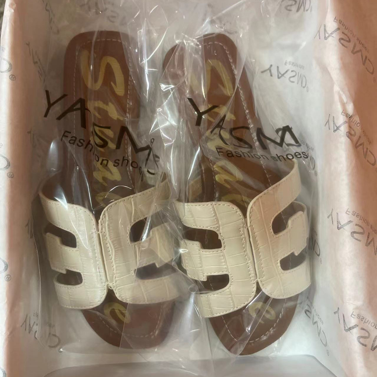 sam new flat h slippers slimming outside wear beach women's summer outdoor travel holiday slippers undefined