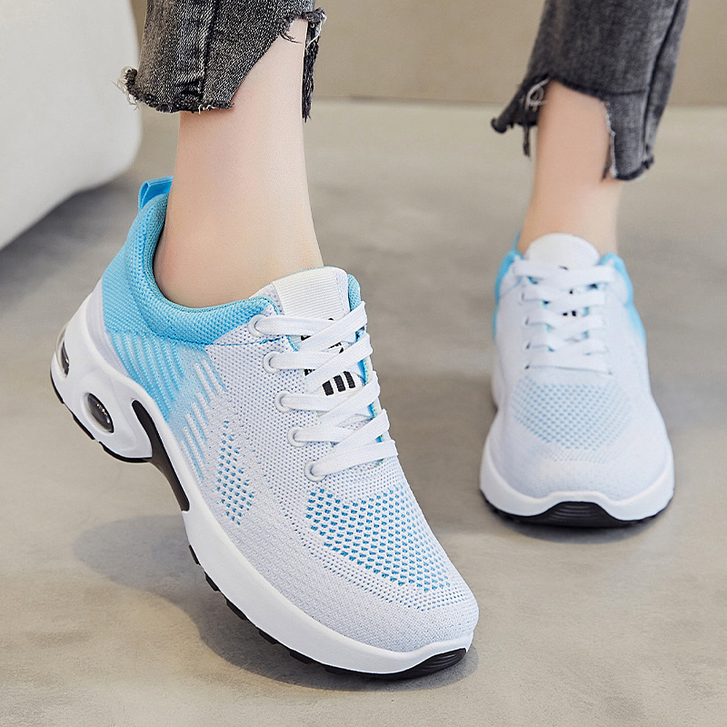 women's sports shoes summer new mesh flying woven women's breathable shoes fashion versatile casual shoes women's cross-border running shoes Specification drawing
