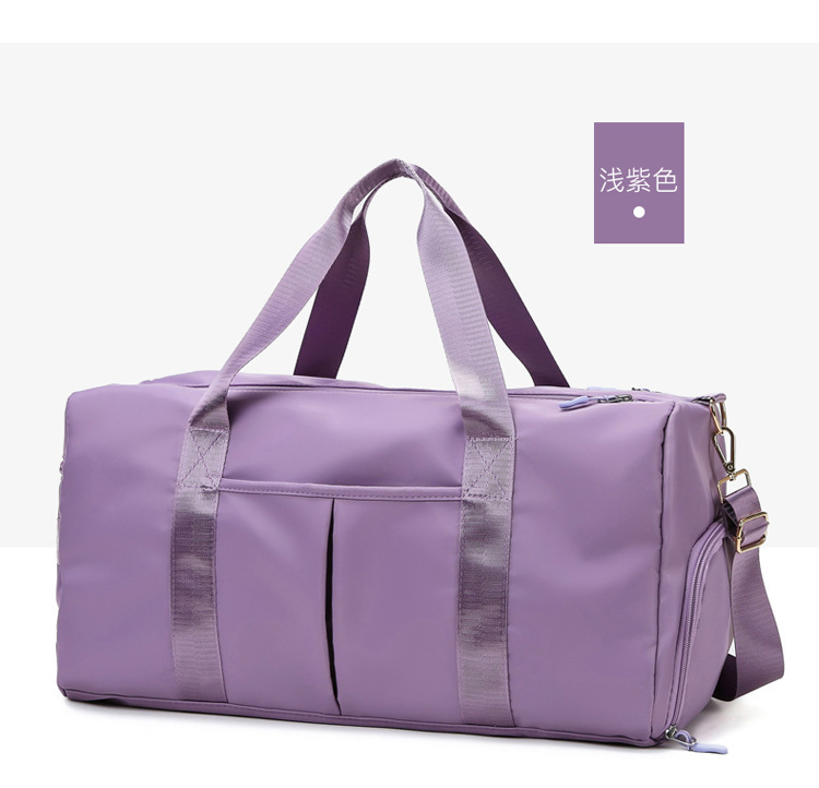 wholesale gym bag dry wet separation yoga bag women's oxford cloth swim bag luggage bag large capacity short trip bag Item Picture