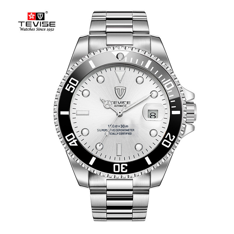 swiss tevise men's watch water ghost quartz watch waterproof class ii e-commerce famous watch men's watch Item Picture