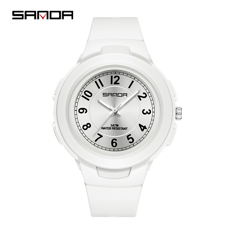 sanda brand personal leisure men's and women's quartz watches fashion trend creative watch lightweight outdoor waterproof student watch full figure