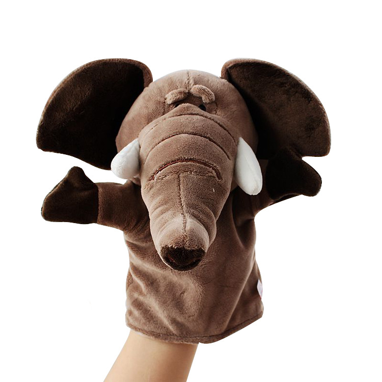 open mouth cartoon animal plush hand puppet parent-child toy mouth can move a variety of styles cross-border spot mixed batch Application Scenario