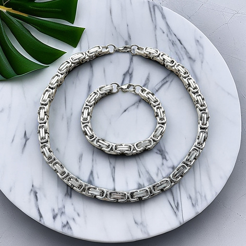 hot-selling new arrival personality titanium steel no fading emperor chain necklace accessories men's dongguan ornament non-fading necklace Item Picture