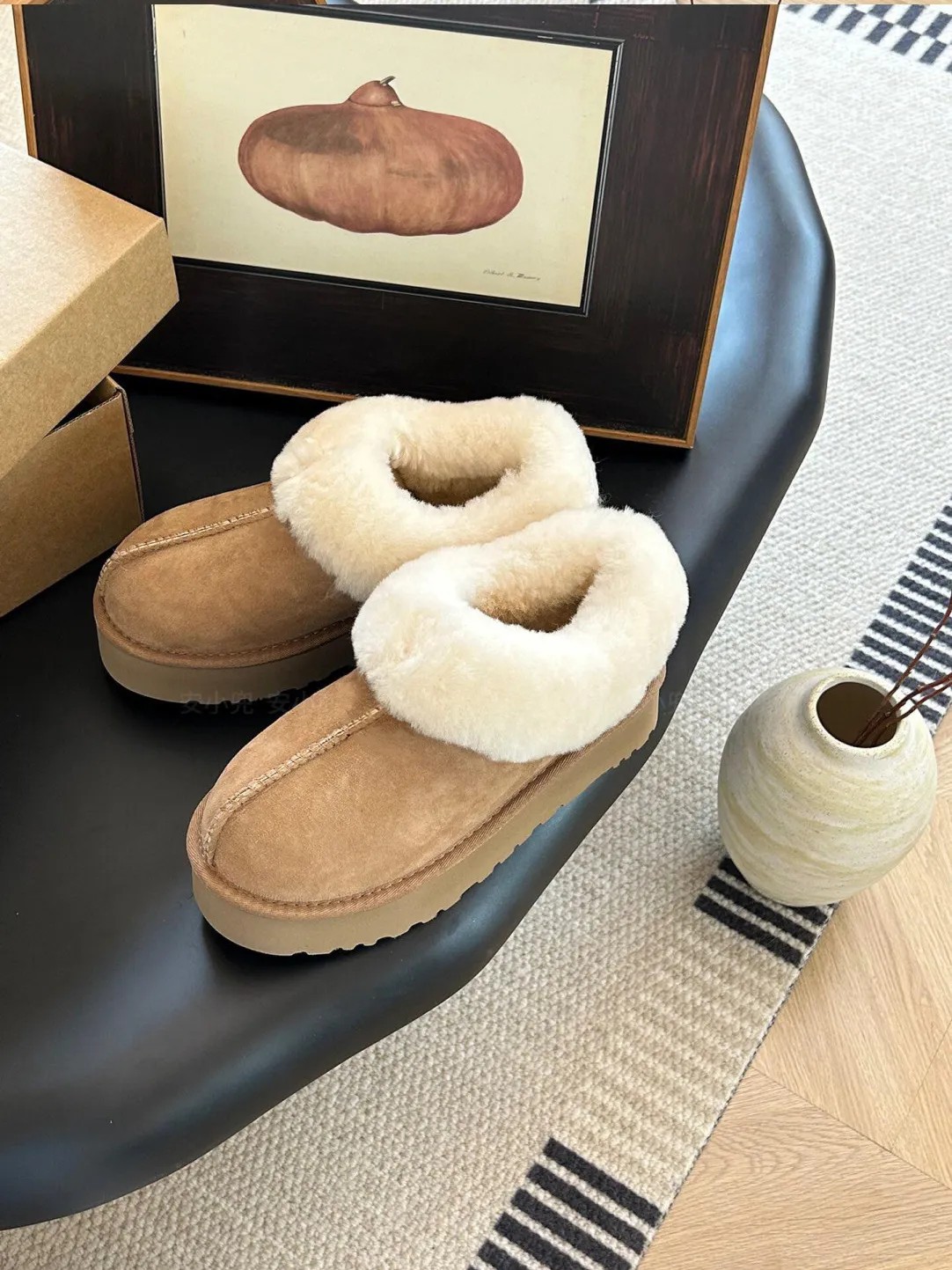 in stock! new thick bottom and warm keeping snow boots cotton shoes cotton slippers non-slip women's waterproof northeast wearable! details Picture