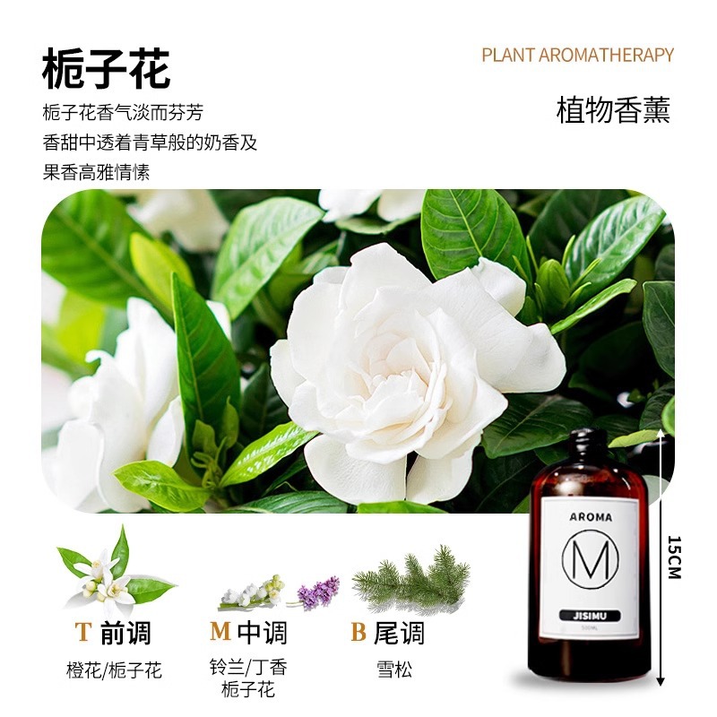 aromatherapy oil replenisher humidifier hotel dedicated gardenia home indoor long-lasting fragrance bathroom perfume Application Scenario