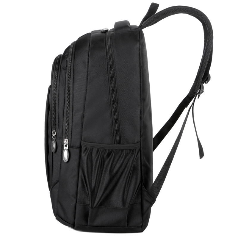 computer backpack men's backpack simple leisure travel bag nylon durable business large capacity college students bag Item Picture