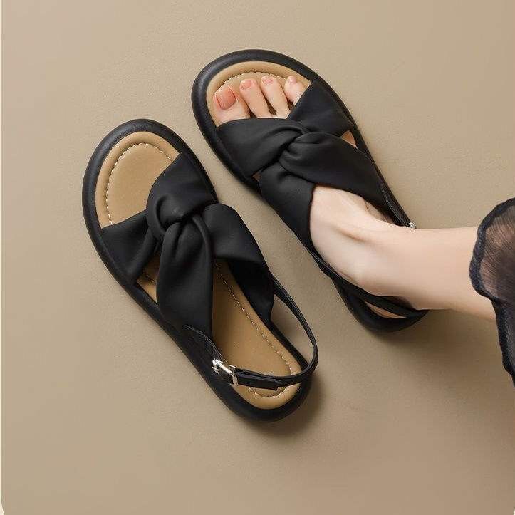 super soft flat sandals women's non-slip 2025 summer new fairy fashion outdoor all-matching soft bottom strap sandals Application Scenario
