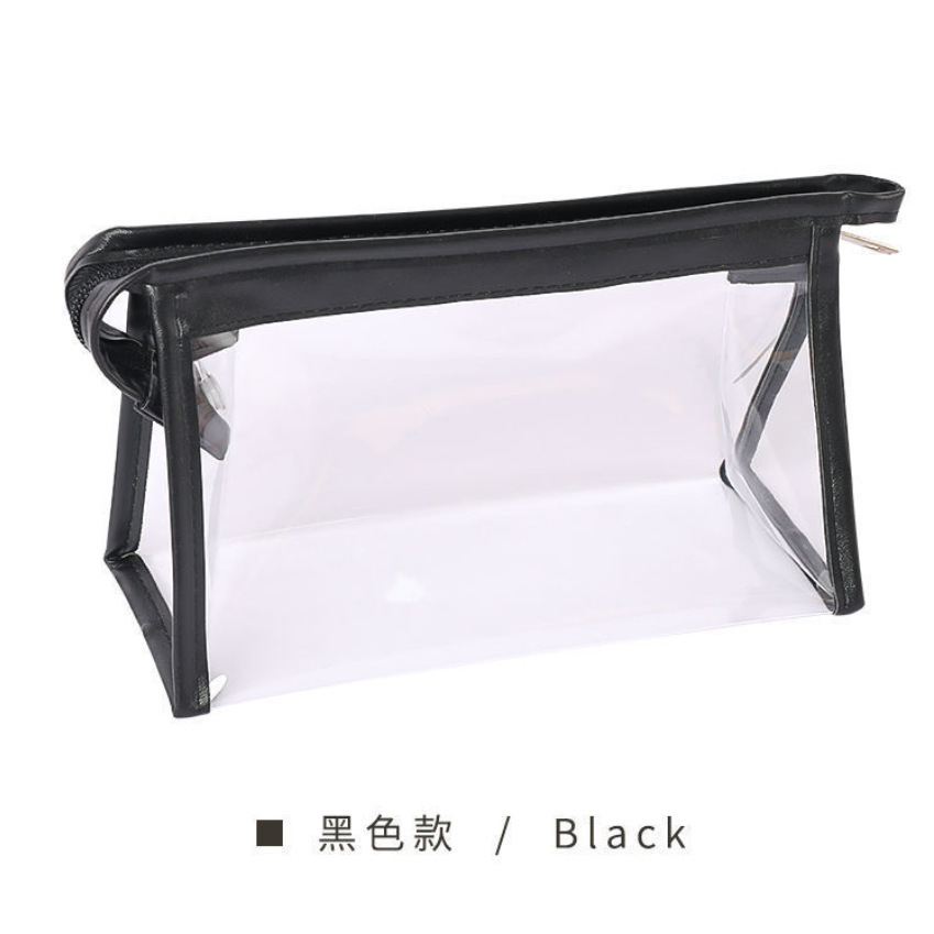transparent pencil case large capacity simple high exam junior high school students stationery case primary school students children's pencil case ins Specification drawing