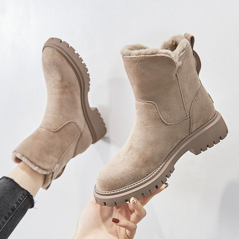 snow boots for women 2023 winter new fleece-lined women's shoes snow boots aliexpress thick cotton shoes northeast female boots undefined