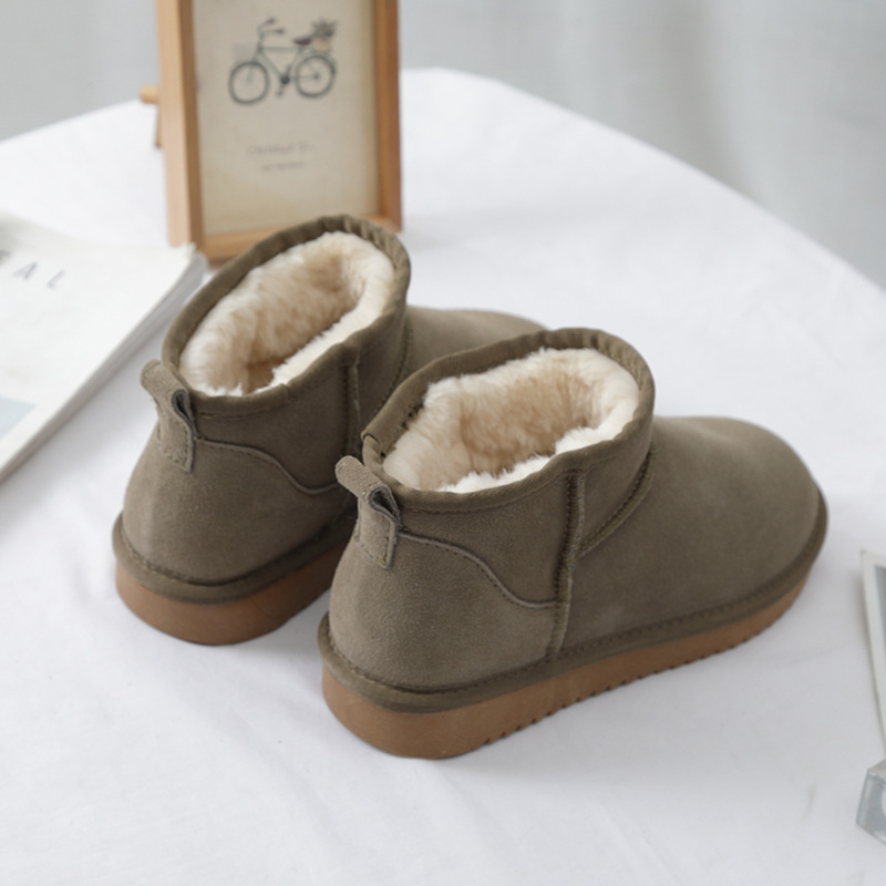 mini snow boots for women 2025 new winter velvet thermal non-slip short tube slip-on bread cotton shoes student fashion undefined