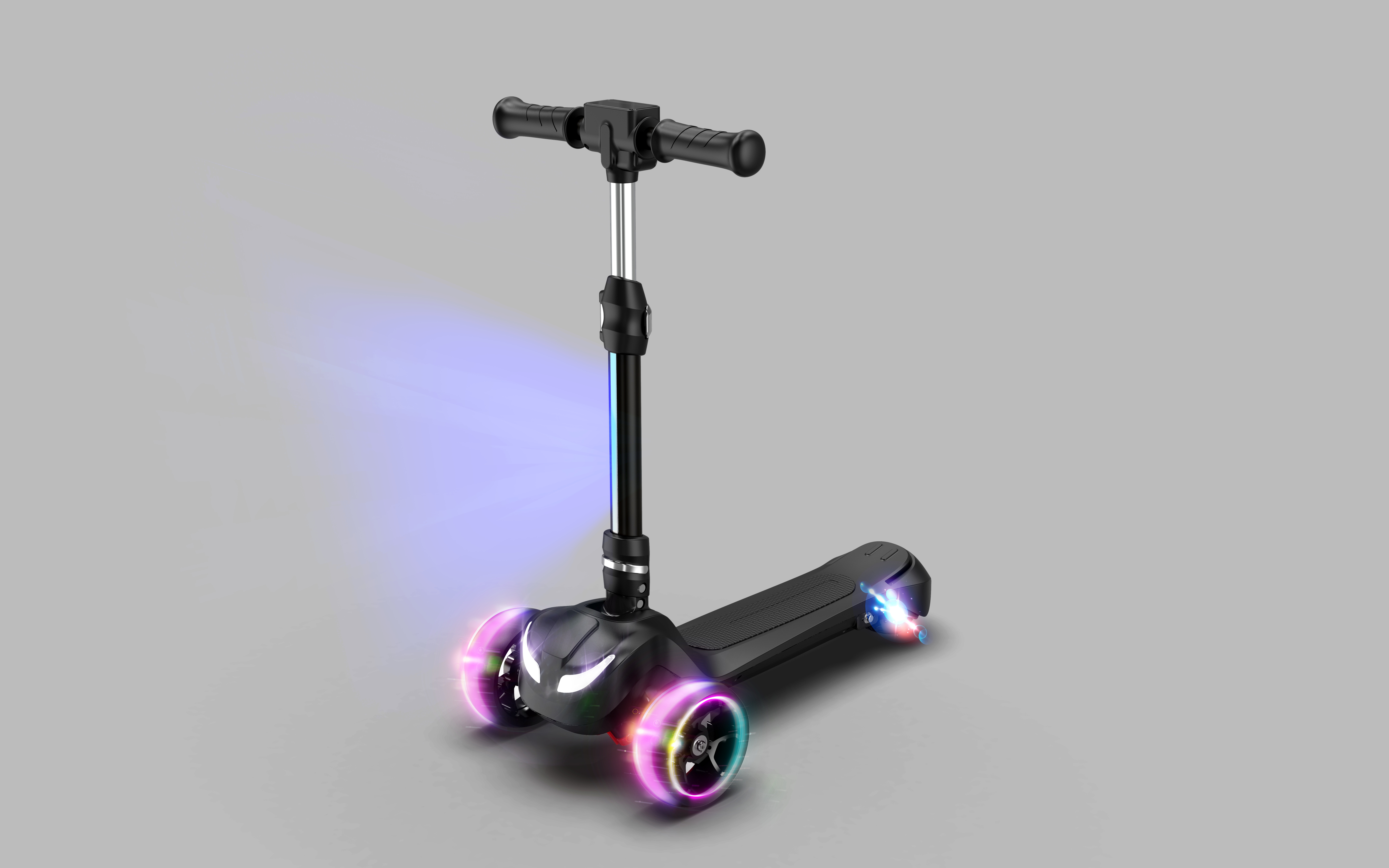 跨境儿童电动滑板车三轮可折叠滑行车玩具车童车滑板車