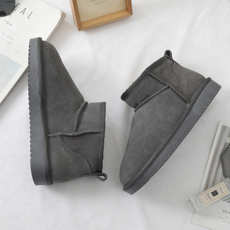 mini snow boots for women 2025 new winter velvet thermal non-slip short tube slip-on bread cotton shoes student fashion undefined