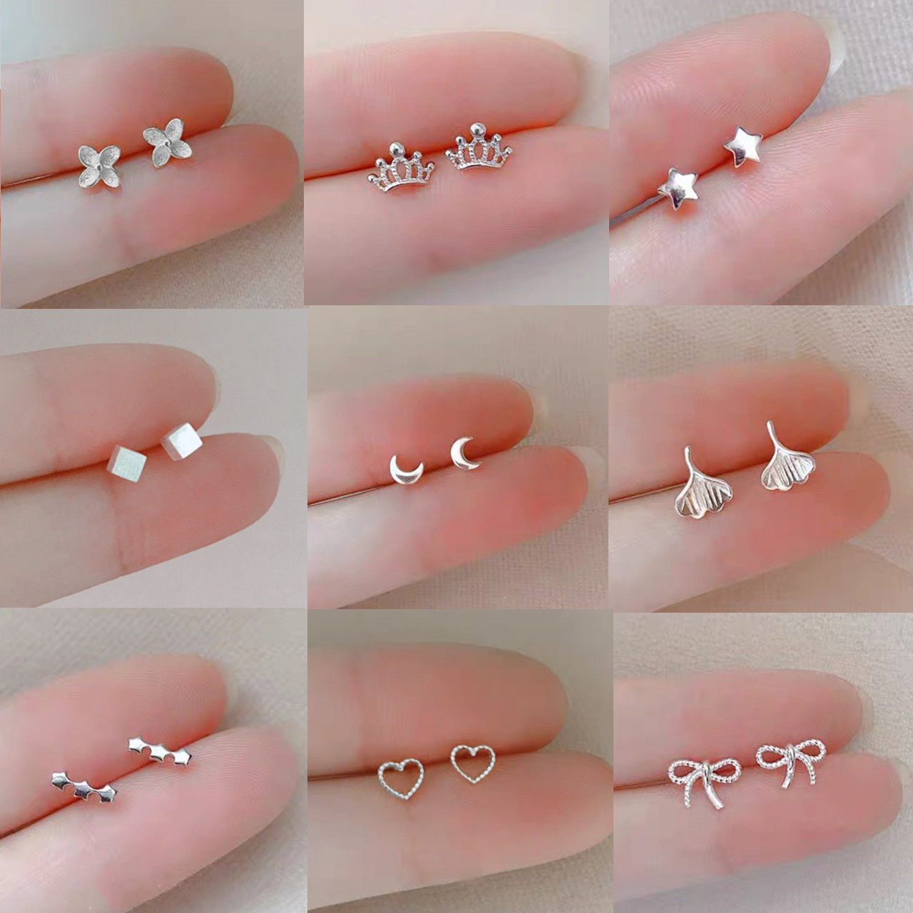 mini invisible 925 silver stud earrings 2025 new earrings niche design ear bone stud ear-caring earrings for women full figure