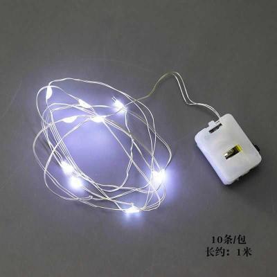 led luminous lighting chain three-function three-gear cake gift box bouquet luminous light with lighting chain warm white light ribbon lights full figure