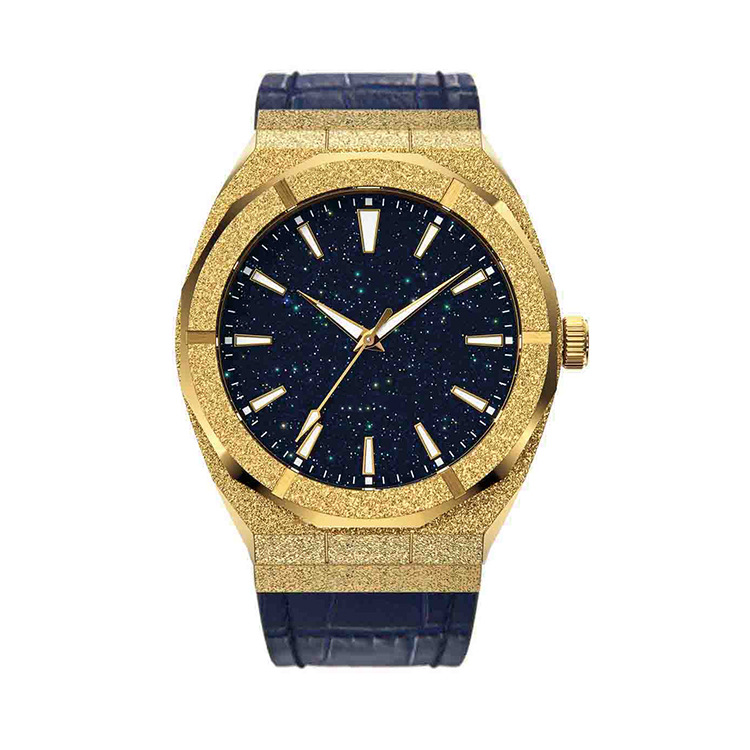 dongguan factory in stock supply stainless steel pr corundum men's watch waterproof business cross-border hot selling quartz watch details Picture