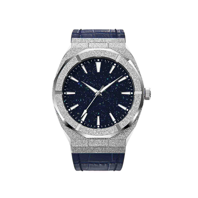 dongguan factory in stock supply stainless steel pr corundum men's watch waterproof business cross-border hot selling quartz watch Specification drawing