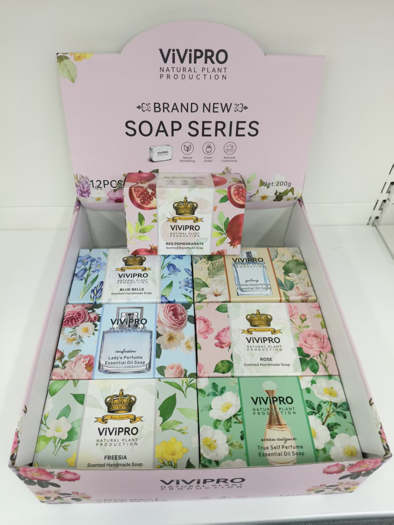 maxi limpio200g香水精油皂红石榴皂滋润洗脸皂沐浴皂手工皂