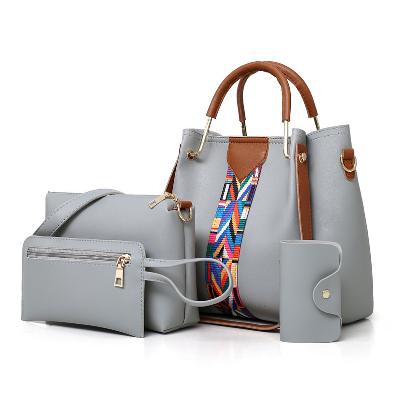 women's bag 2024 new european and american fashion four-piece set child and mother portable shoulder messenger bag bucket bag multi-piece hand bag Application Scenario