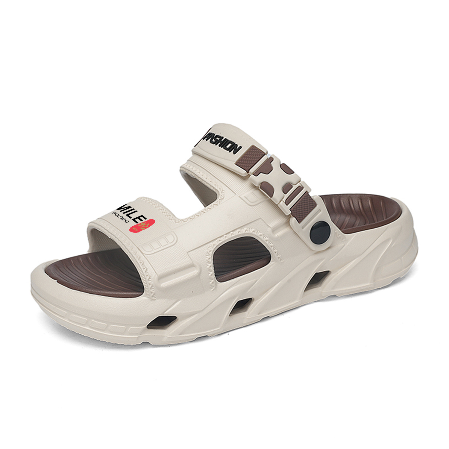 sandals for young men summer outdoor dual-use new beach slippers sports casual non-slip high-end flip flops for men full figure