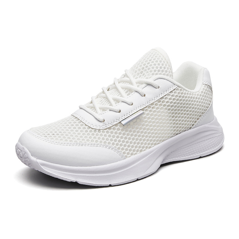 2022 cross-border summer hollow-out large women's mesh surface shoes flat md lightweight exercise pumps cross-border large size women's shoes undefined
