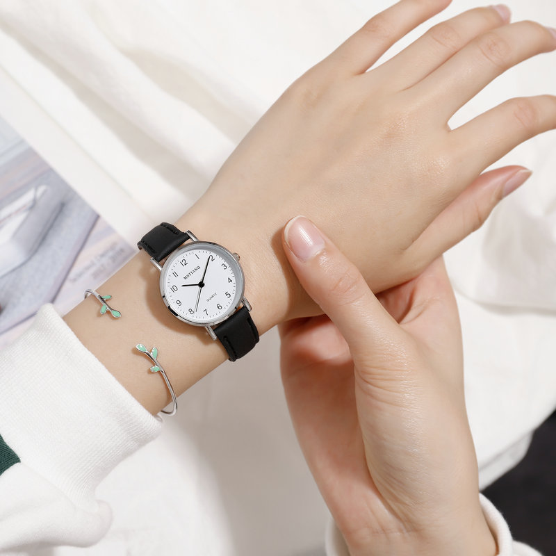 examination exclusive quartz children's watch junior high school students korean style trendy simplicity casual ultra-thin men and women couple full figure