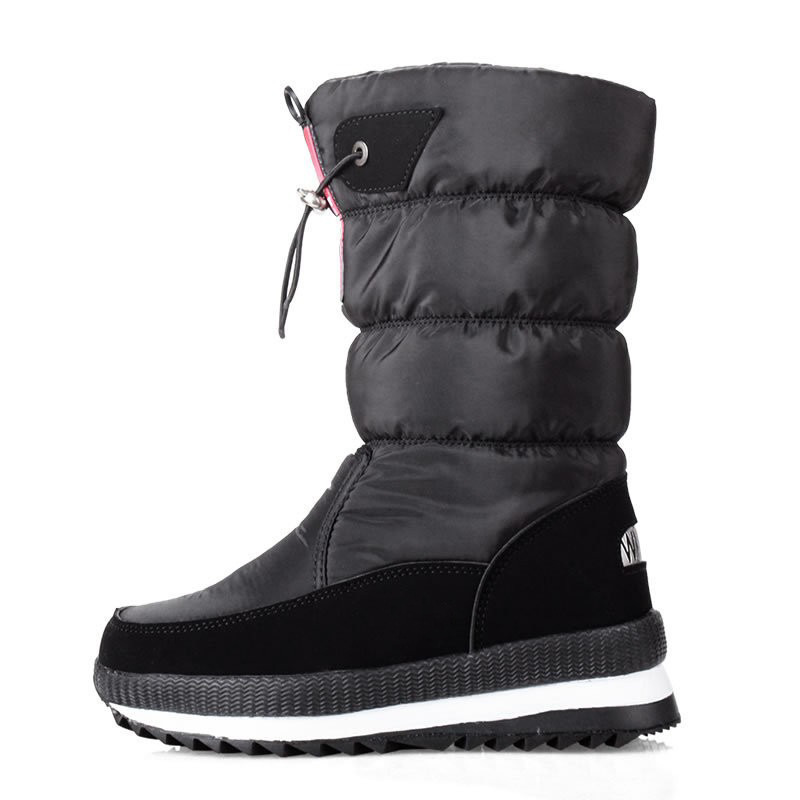 export foreign trade in stock winter thicken thermal women's multicolor snow boots northeast china velvet non-slip high-top women's cotton shoes Item Picture
