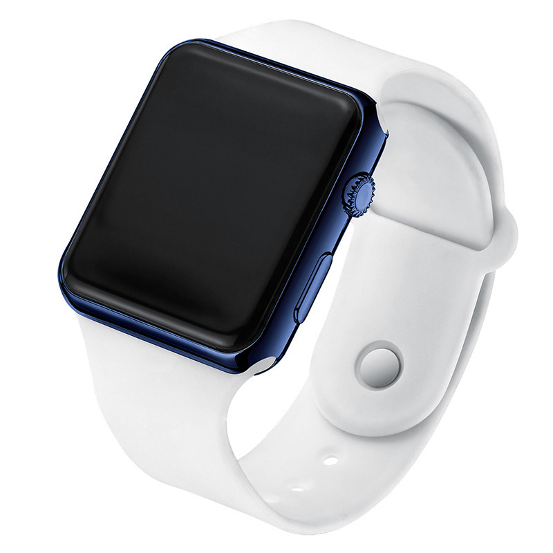 new led square children's electronic watch student sport watch fashion men's and women's gift watch factory wholesale Specification drawing