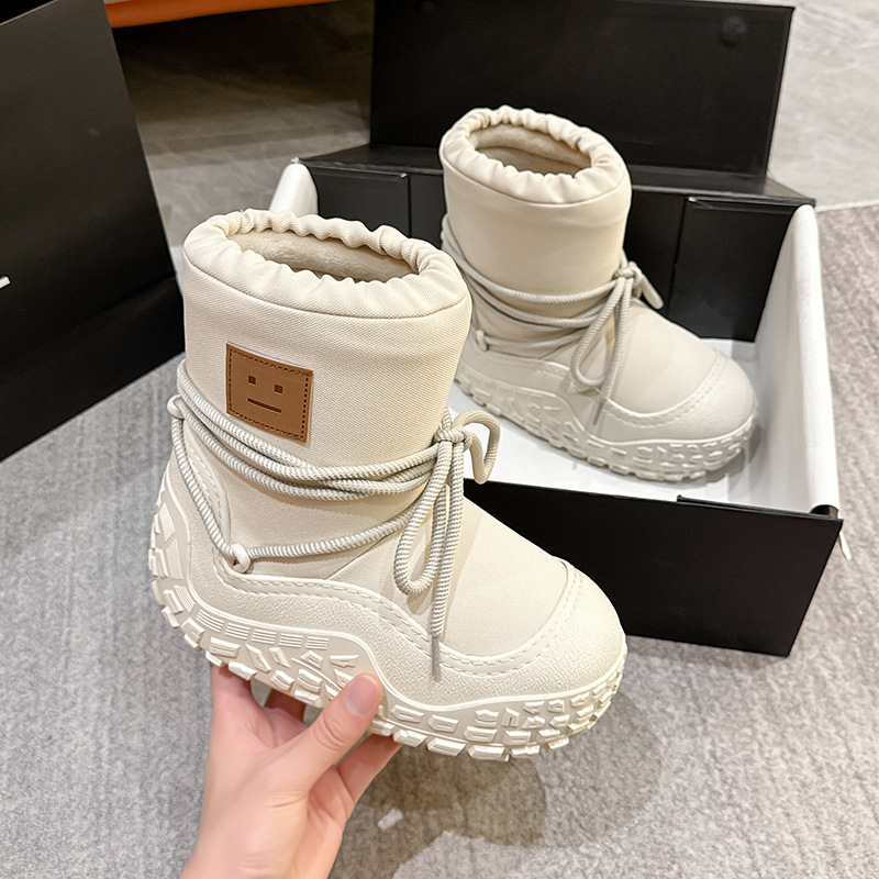 snow boots for women 2025 winter super hot thickened warm shoes sleeve non-slip large northeast boots waterproof cotton boots Item Picture