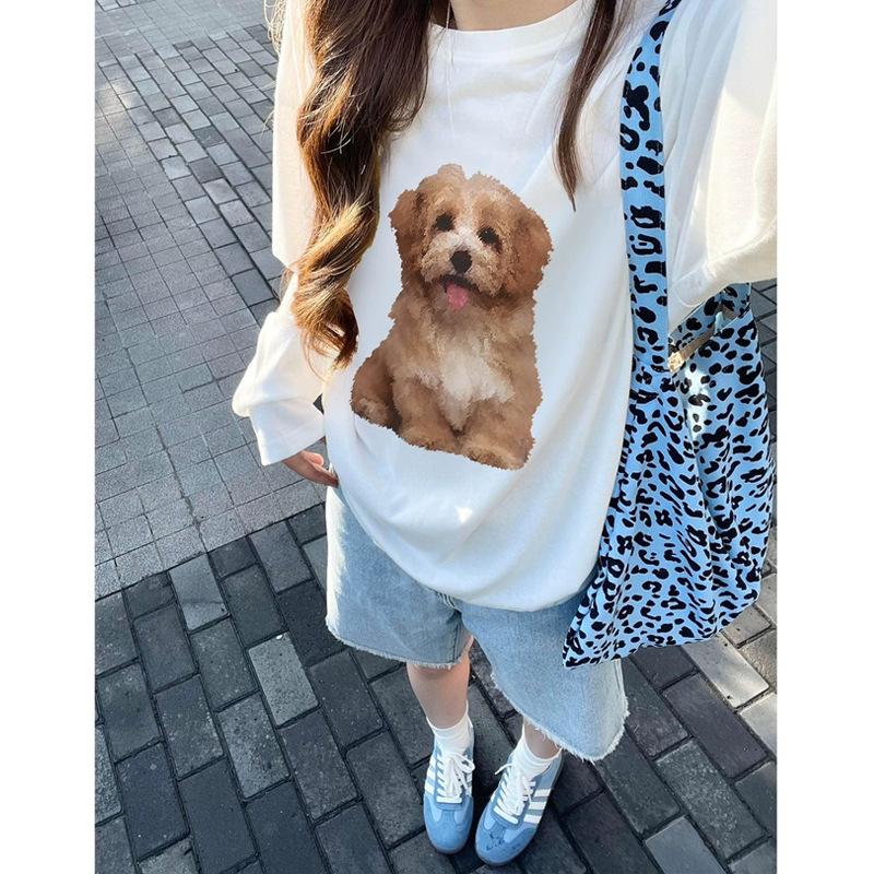 korean ins same leopard print canvas bag celebrity same corduroy printed large capacity shoulder bag crossbody bag Application Scenario