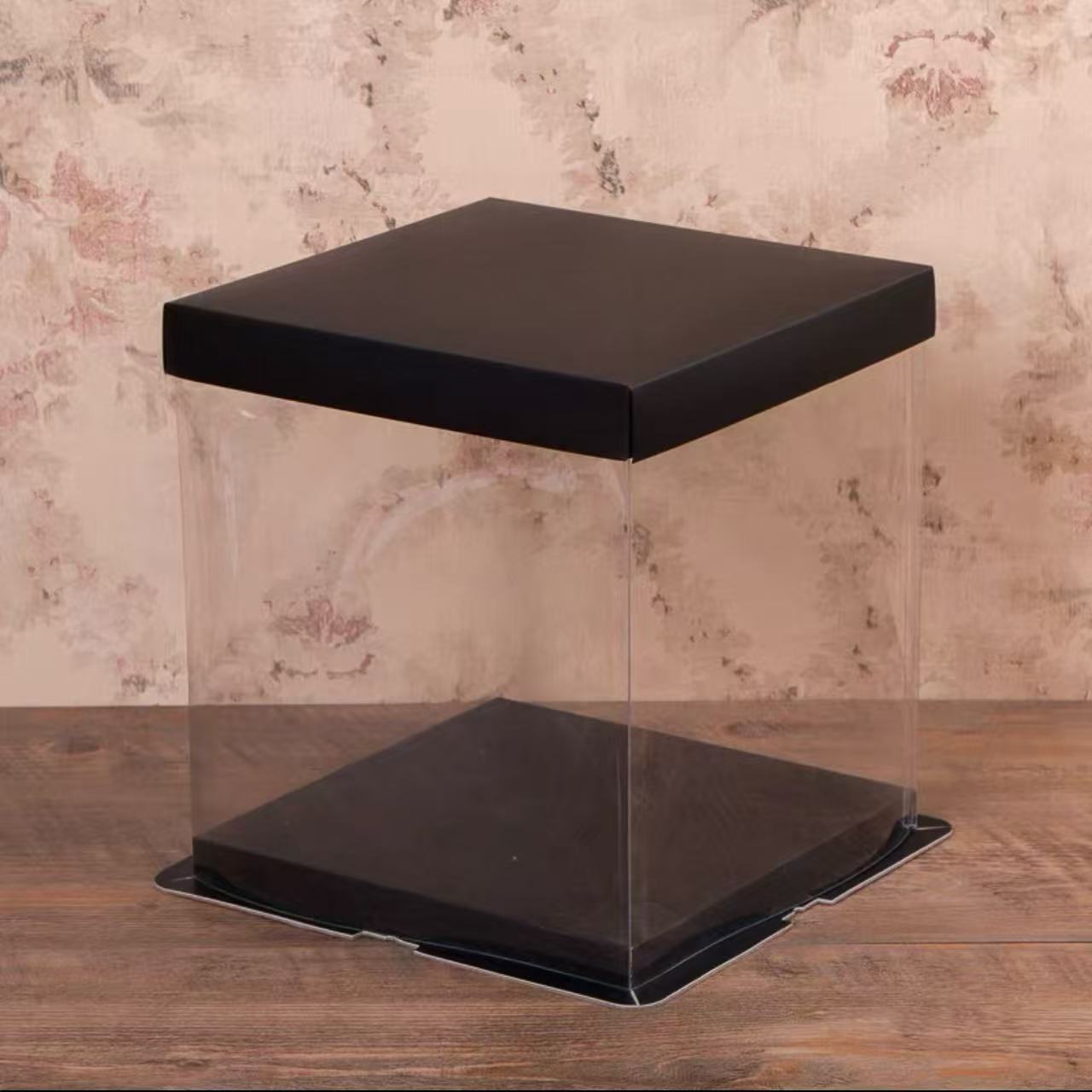 方形黑色蛋糕盒烘焙包装蛋糕打包盒子