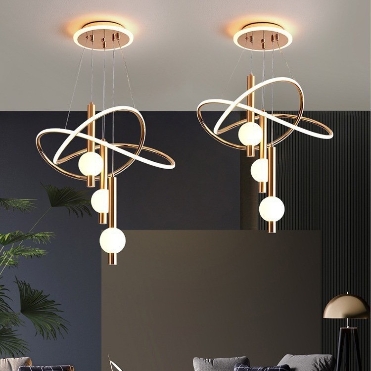 lollipop lamp in the living room restaurant chandelier nordic internet celebrity high-grade bedroom light home indoor chandelier pendant lamp details Picture