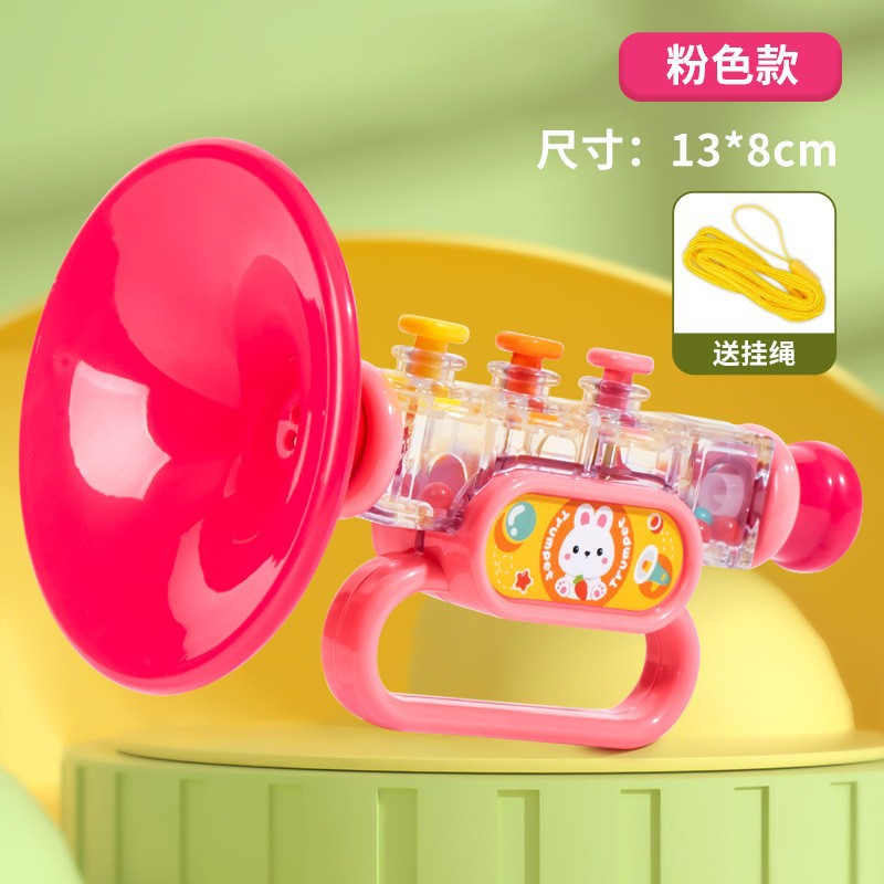 rabbit small horn children's toy blowing music baby's cartoon harmonica baby whistle musical instrument wholesale Specification drawing