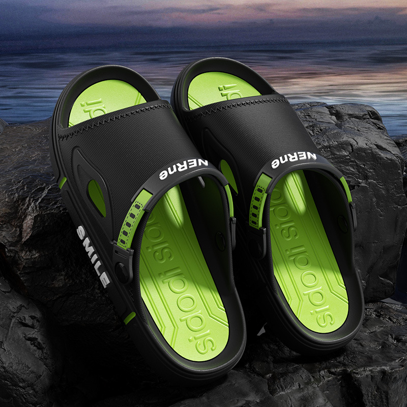sandals men's non-slip dopamine super light super thick shit feeling slippers outdoor sports driving two-way wear couple beach shoes full figure