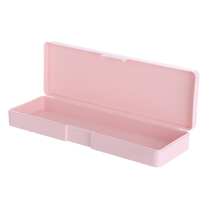 korean simple student diy stationery box pencil box wholesale stationery pencil case plastic double layer pencil storage box Item Picture