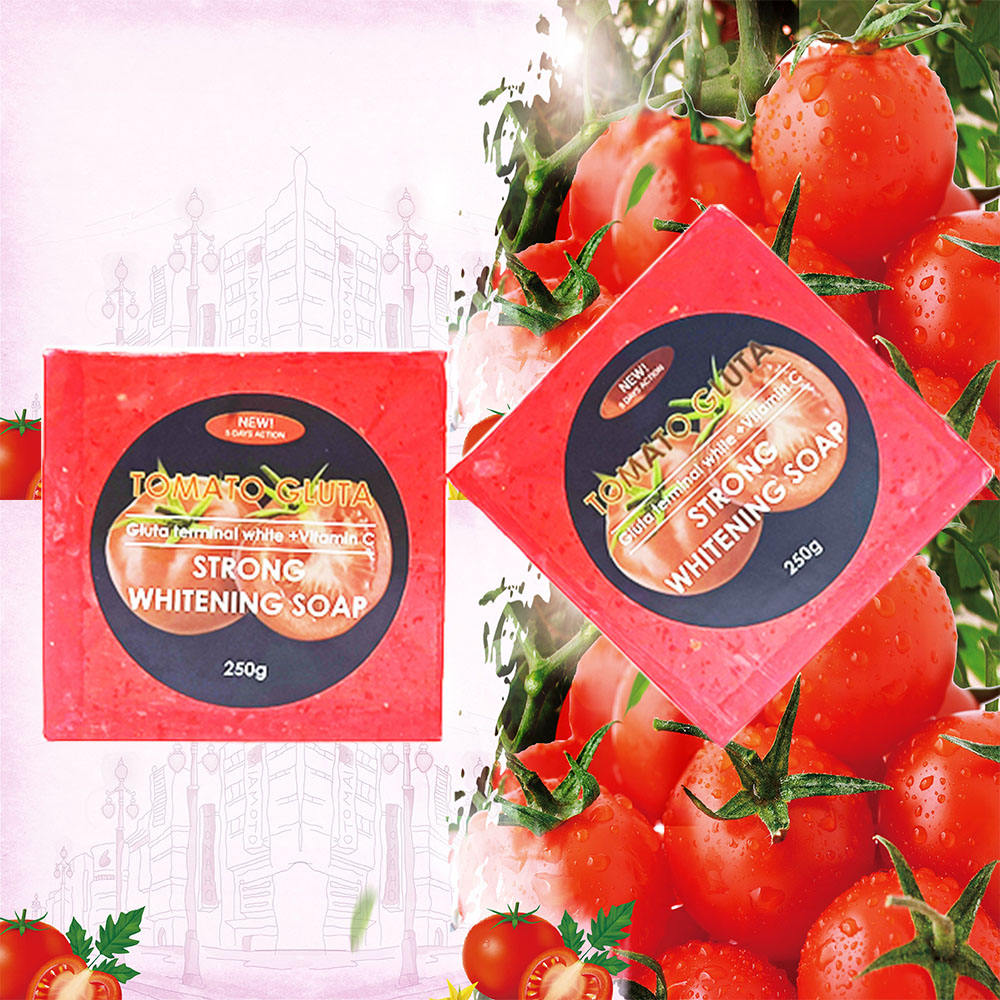 Gluta Master Five Days Action Tomato Strong Whitening Soap details Picture