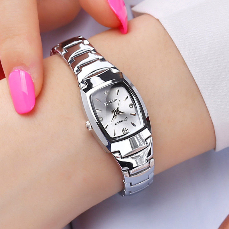 tungsten steel watch women's waterproof simple temperament women's watch small dial women's quartz watch foreign trade cross-border one piece dropshipping details Picture