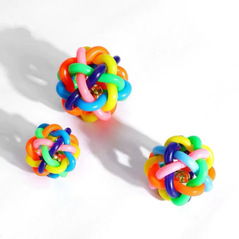 10CM colorful bell pet toy Specification image