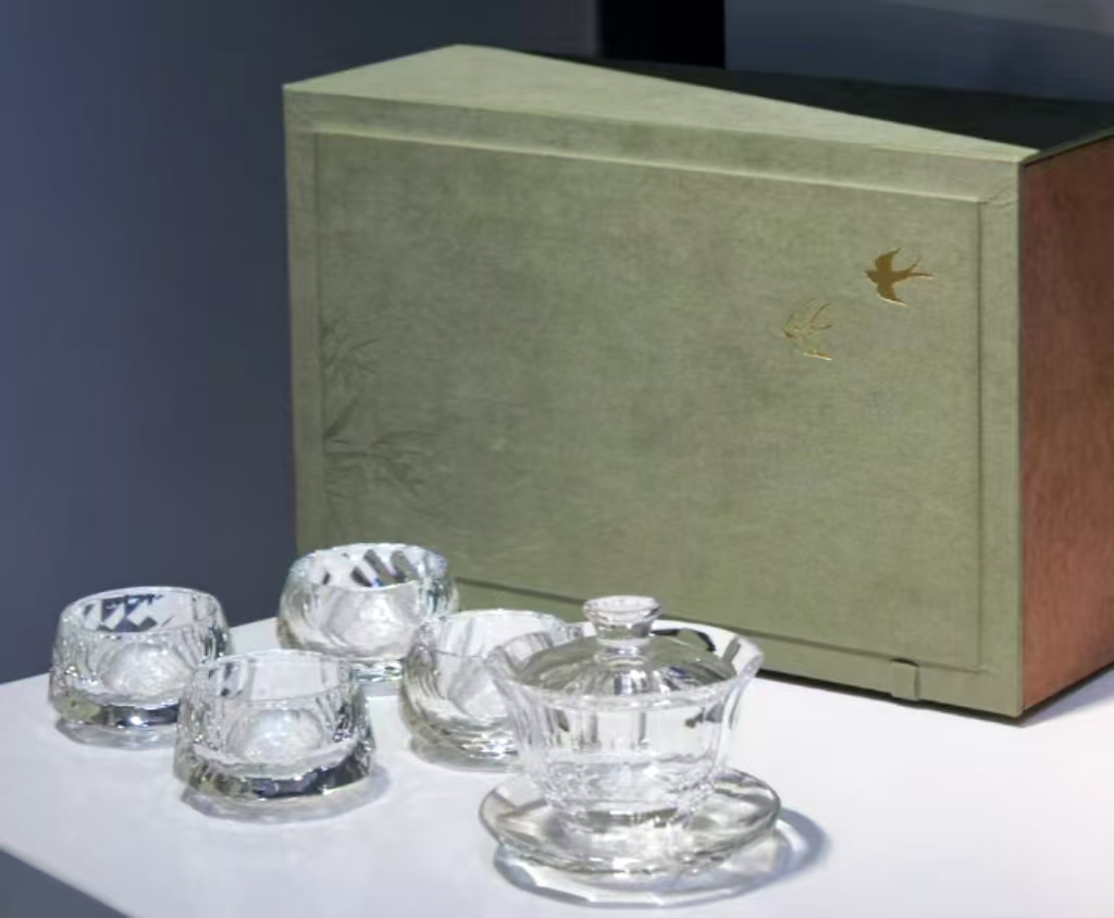 潘大师4+1三才盖碗绿色礼盒