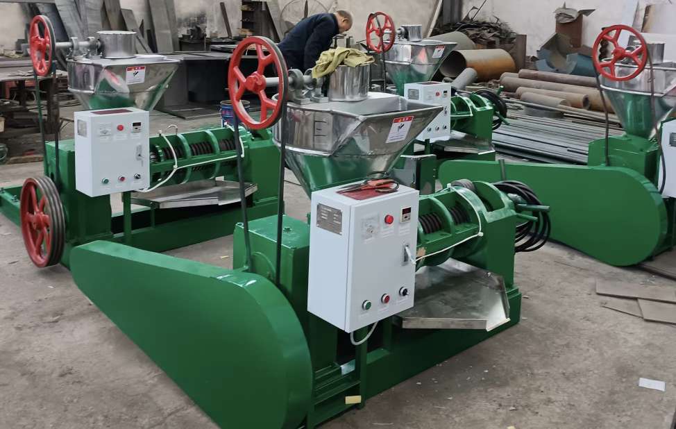 自动商用冷榨螺旋菜籽榨油机小型商用亚麻籽黄粉虫棕涧果榨油机榨油机商用 花生芝麻菜籽榨油机 新型自动热榨冷榨螺旋榨油设备