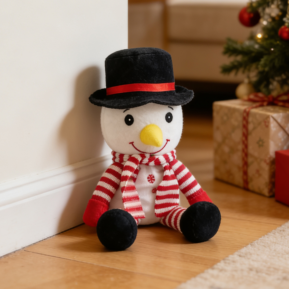 Cross-border new product: Long-legged snowman that can sing, shake and talk, funny Christmas atmosphere toy snowman plush electric toy Item Picture