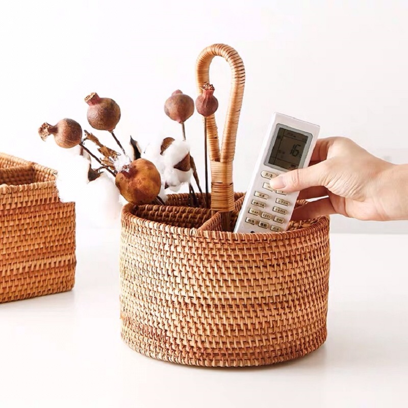 编织工艺/礼帽/化妆棉/草编包/野外鸟笼产品图