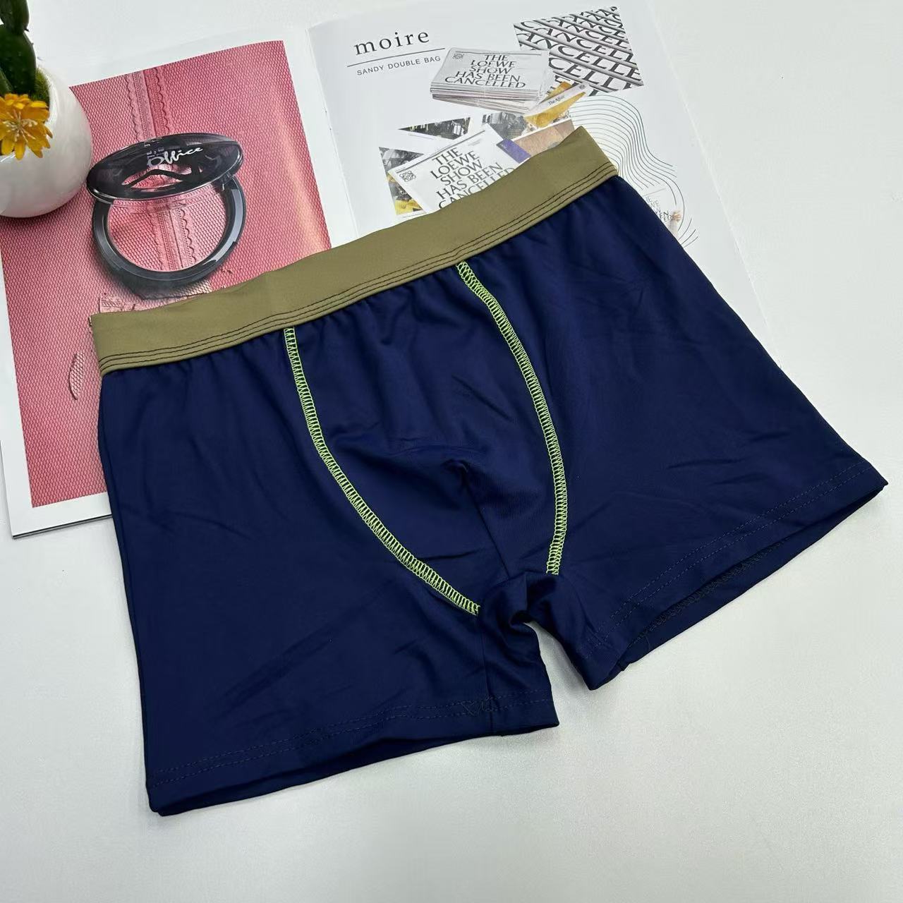 Super low-price men's boxer briefs, flat briefs, comfortable briefs, cotton men's briefs in stock for export to Africa and the Middle East Specification drawing