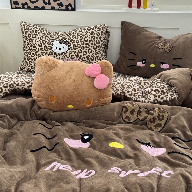 2025a new type of mother and baby grade large board milk wool towel embroidery four-piece set, cross-border foreign trade exclusive supply source factory Item Picture