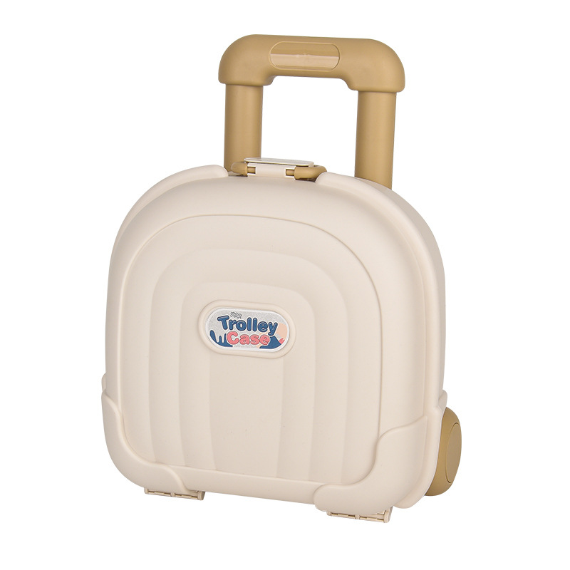 创意行李箱造型收纳盒 多色便携儿童玩具整理箱 可爱手提储物箱详情3