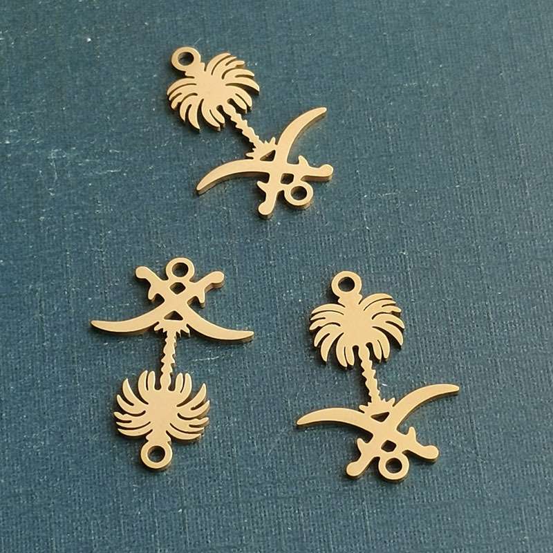 Stainless steel necklace, titanium steel pendant, bracelet, connector, accessory, tower number, rugby ball detail image 4