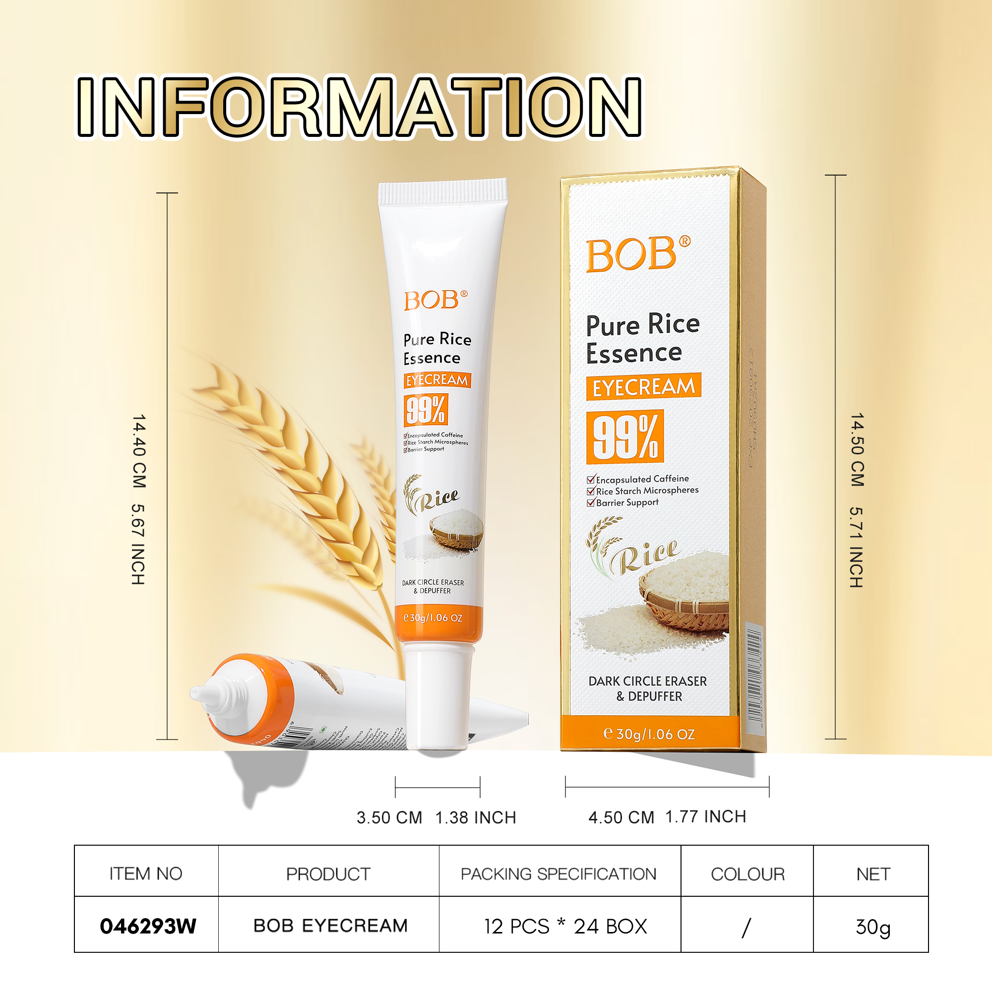 BOB Pure Rice Essence Eye Cream Item Picture